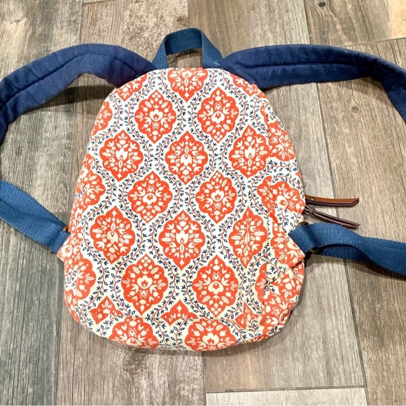 Matilda Jane Backpack Floral Ready Set Go Floral Orange & Navy - Picture 9 of 9